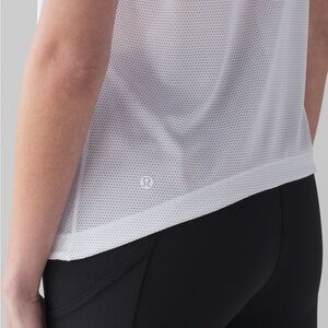 lululemon squad goals tank trinity mesh in white